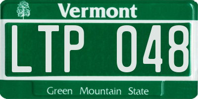 VT license plate LTP048