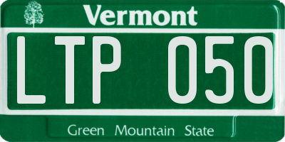 VT license plate LTP050