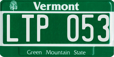 VT license plate LTP053