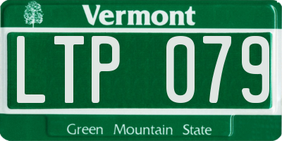 VT license plate LTP079