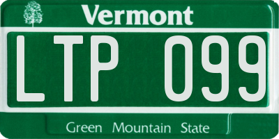 VT license plate LTP099