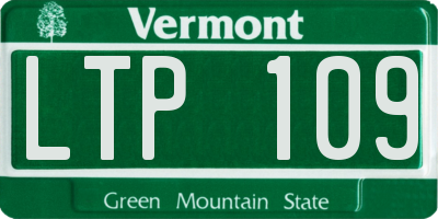 VT license plate LTP109