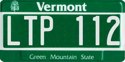 VT license plate LTP112