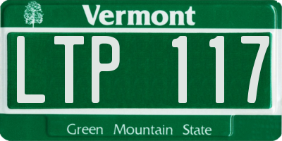 VT license plate LTP117