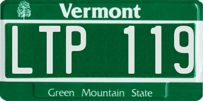 VT license plate LTP119