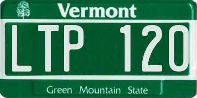 VT license plate LTP120