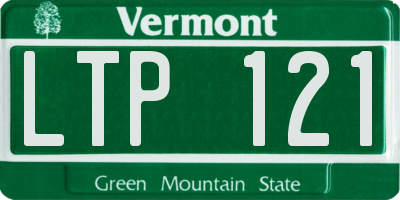 VT license plate LTP121