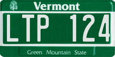 VT license plate LTP124