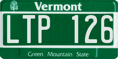 VT license plate LTP126