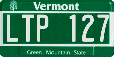 VT license plate LTP127