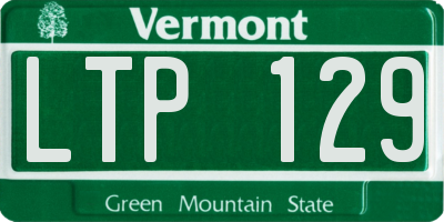 VT license plate LTP129