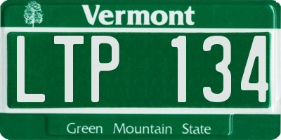 VT license plate LTP134