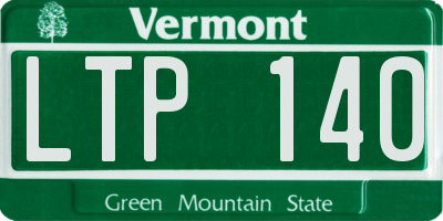 VT license plate LTP140