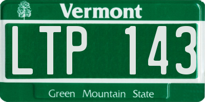 VT license plate LTP143
