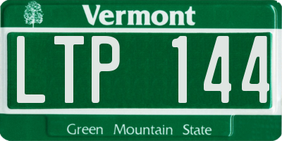 VT license plate LTP144