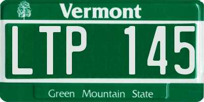 VT license plate LTP145