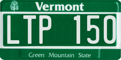 VT license plate LTP150