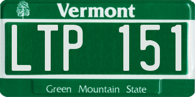 VT license plate LTP151