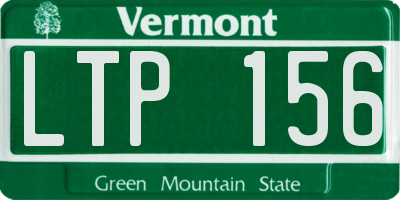 VT license plate LTP156
