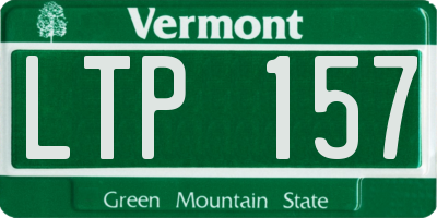 VT license plate LTP157