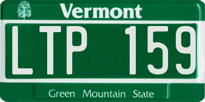VT license plate LTP159