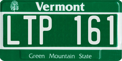 VT license plate LTP161