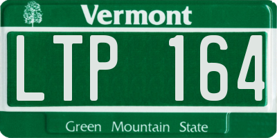 VT license plate LTP164
