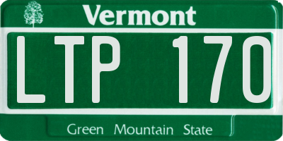 VT license plate LTP170
