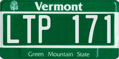 VT license plate LTP171