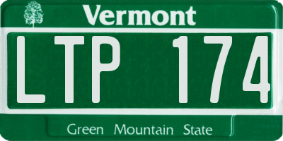 VT license plate LTP174