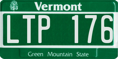 VT license plate LTP176