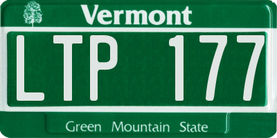 VT license plate LTP177