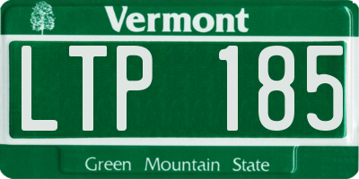 VT license plate LTP185