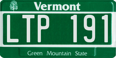 VT license plate LTP191