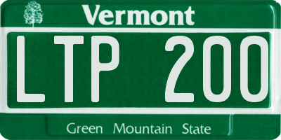 VT license plate LTP200