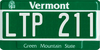 VT license plate LTP211