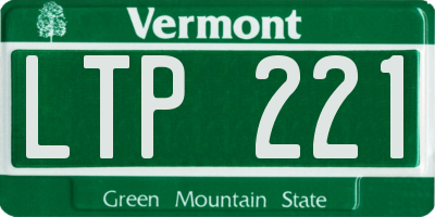 VT license plate LTP221