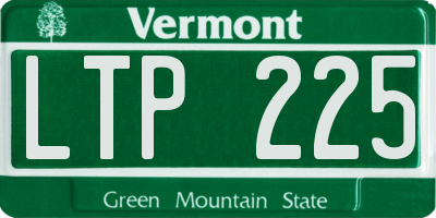 VT license plate LTP225