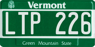 VT license plate LTP226