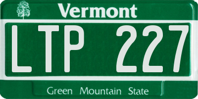 VT license plate LTP227