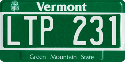 VT license plate LTP231