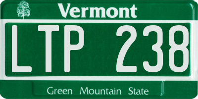 VT license plate LTP238