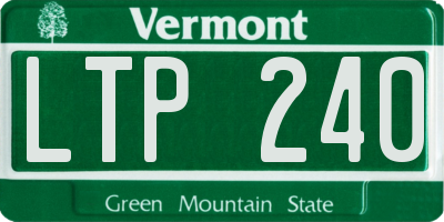 VT license plate LTP240