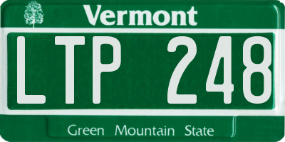 VT license plate LTP248