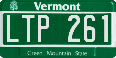 VT license plate LTP261