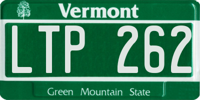 VT license plate LTP262