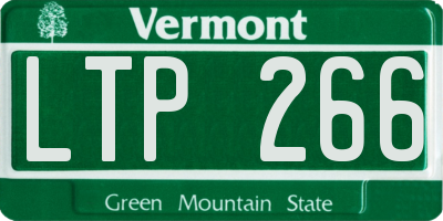 VT license plate LTP266