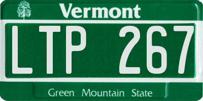 VT license plate LTP267