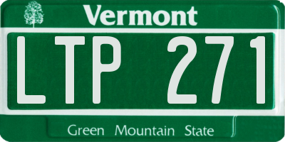 VT license plate LTP271