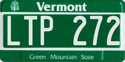 VT license plate LTP272
